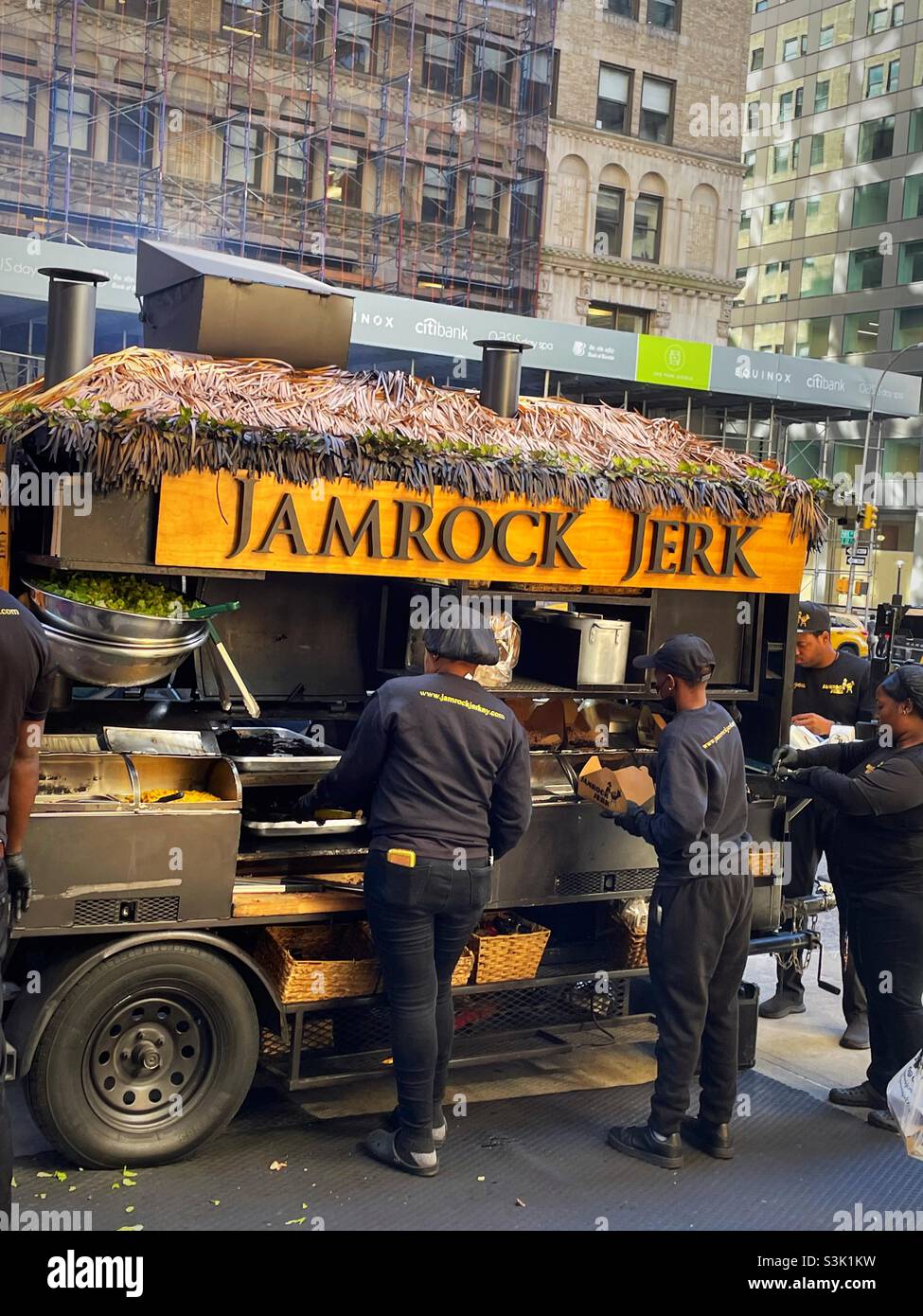 Jamrock jerk is an authentic Jamaican jerk mobile food card located on