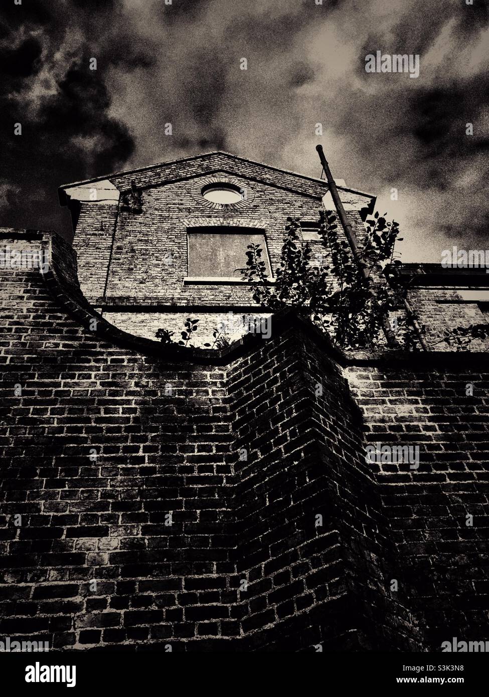 Dramatic view of a building in west London - Smartphone Captured Stock Image