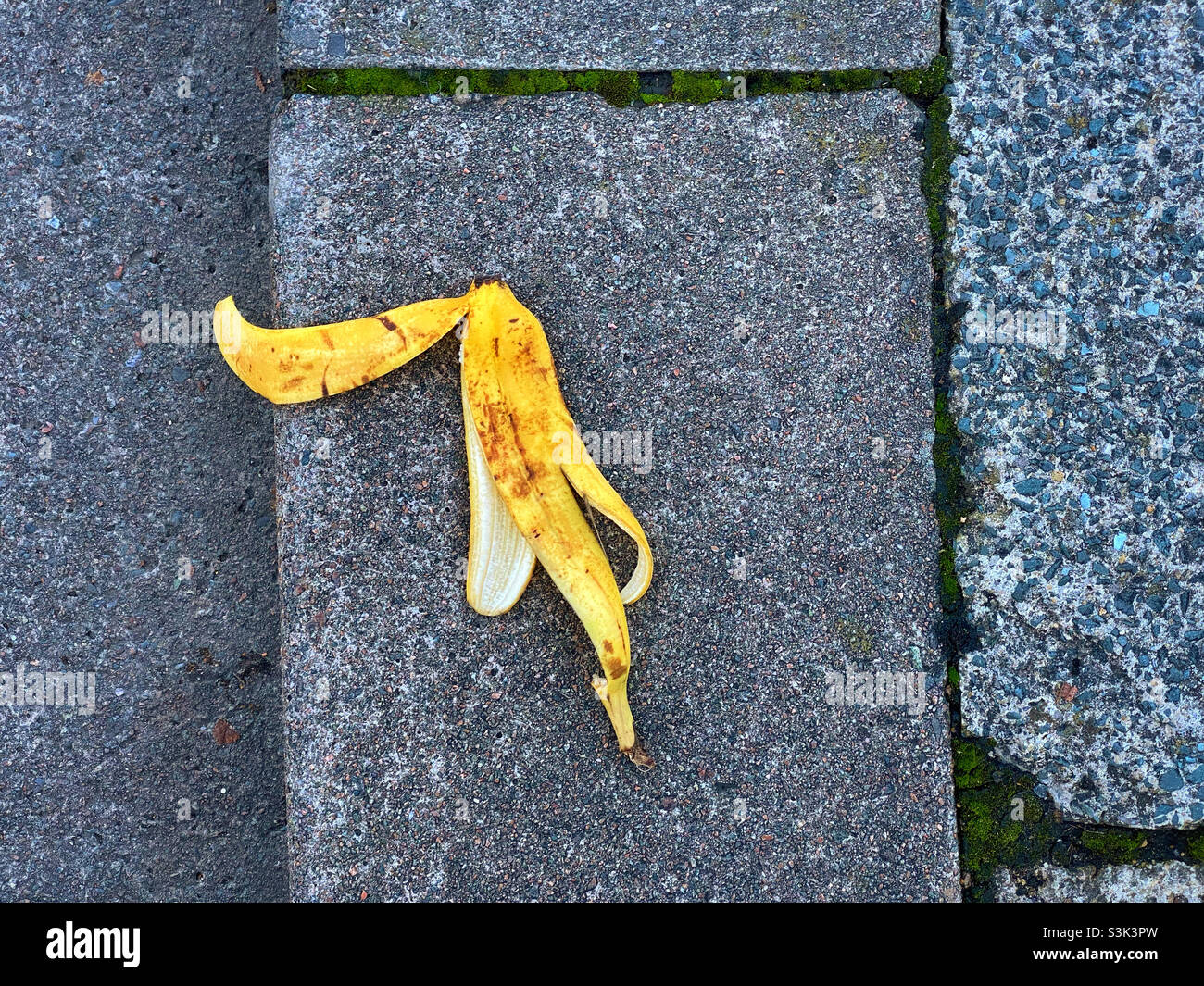 Beware the lone discarded banana peel. Don’t step on it, slip and fall