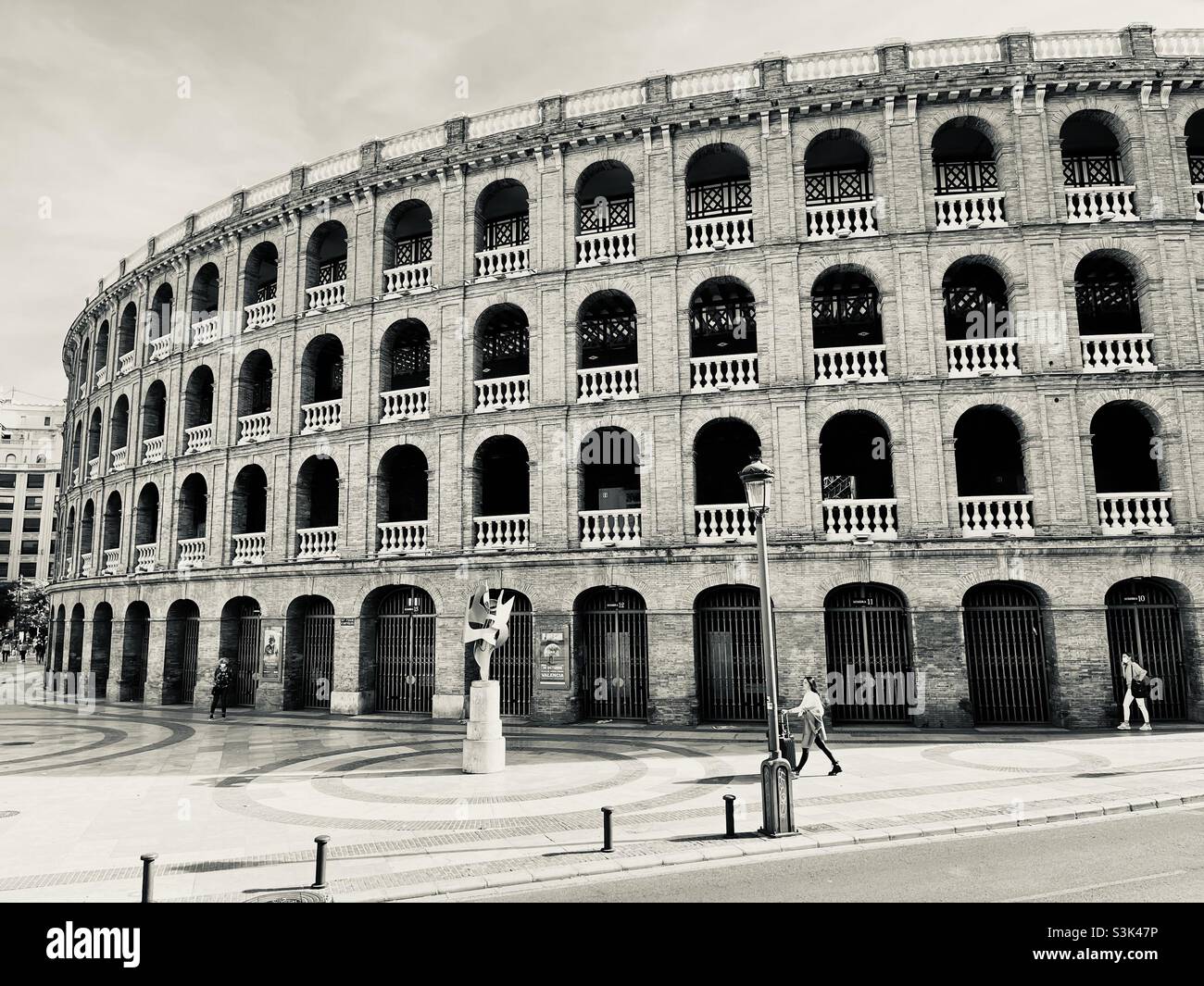 PLAZA DE TOROS VALENCIA Stock Photo