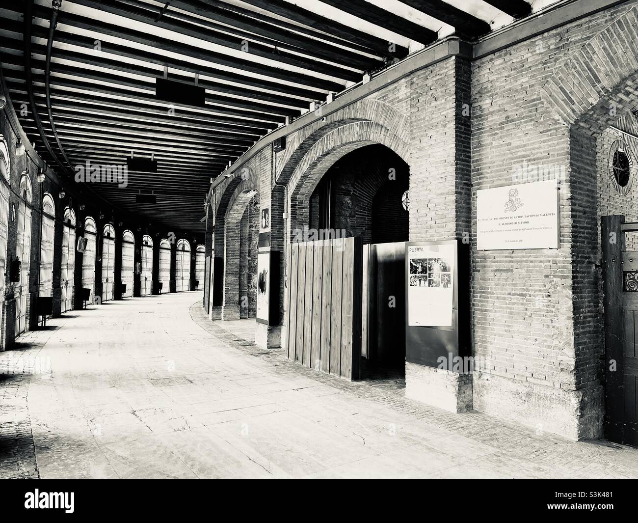 PLAZA DE TOROS VALENCIA Stock Photo