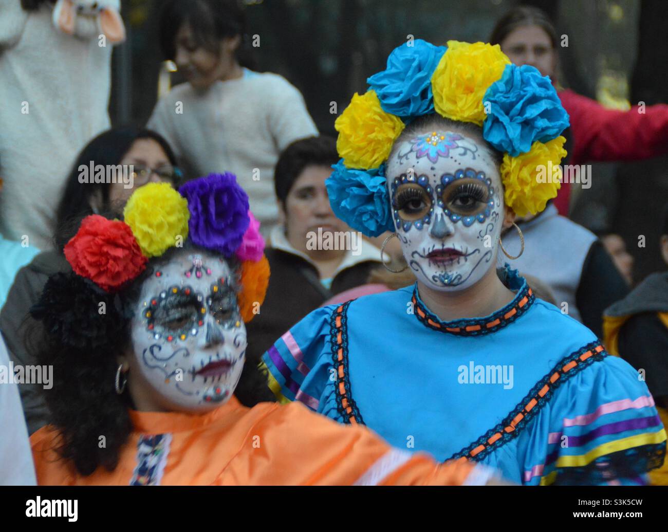 Dia De Los Muertos Langarmshirt - Mexikanisches Halloween Kostüm