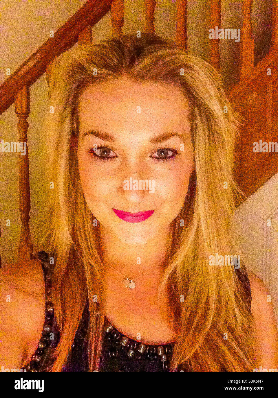 Blondie - Smartphone Captured Stock Image