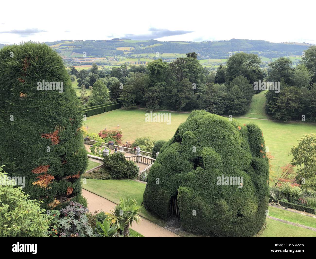 Beautiful English Country Garden Stock Photo