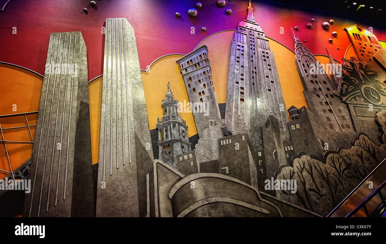 Art in amc theater stock photo alamy