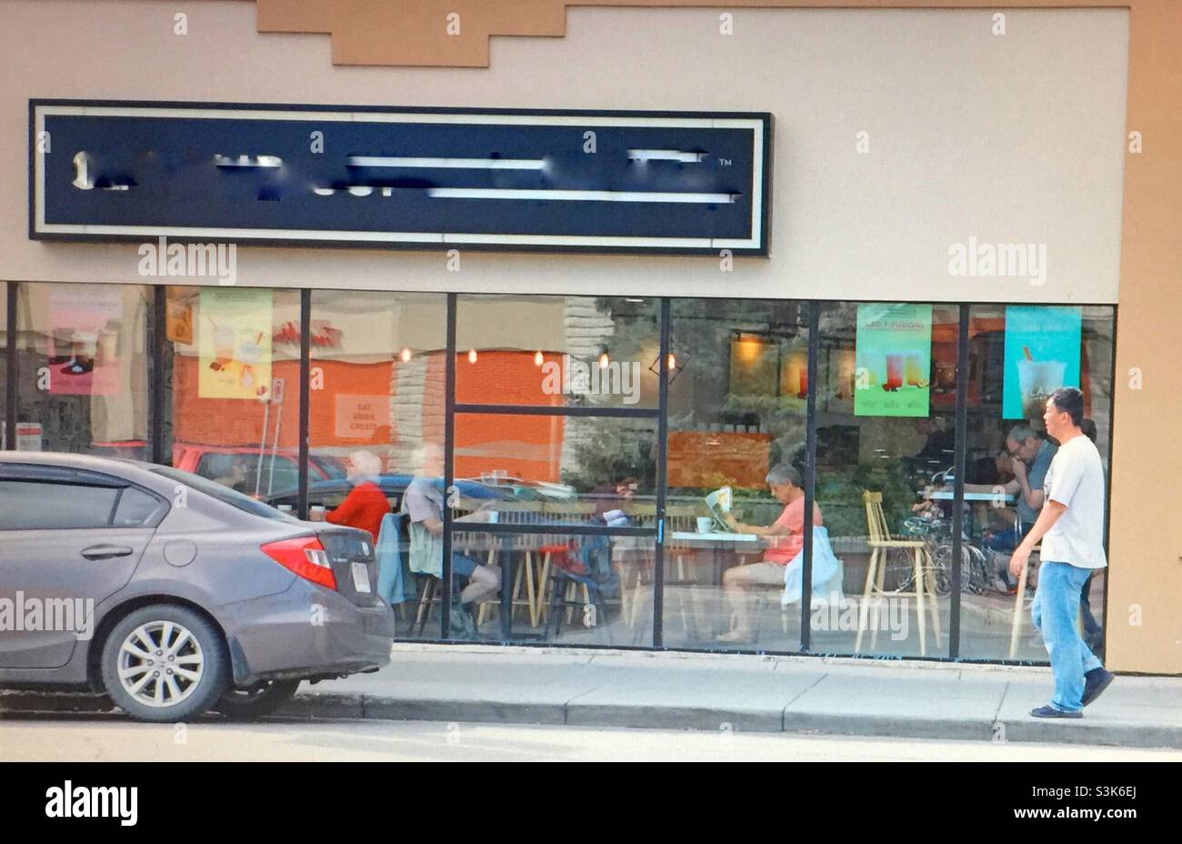 Street photography, Kensington, Calgary, Alberta , 10 street, man