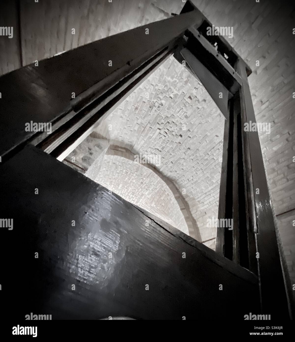 Vintage guillotine - Smartphone Captured Stock Image