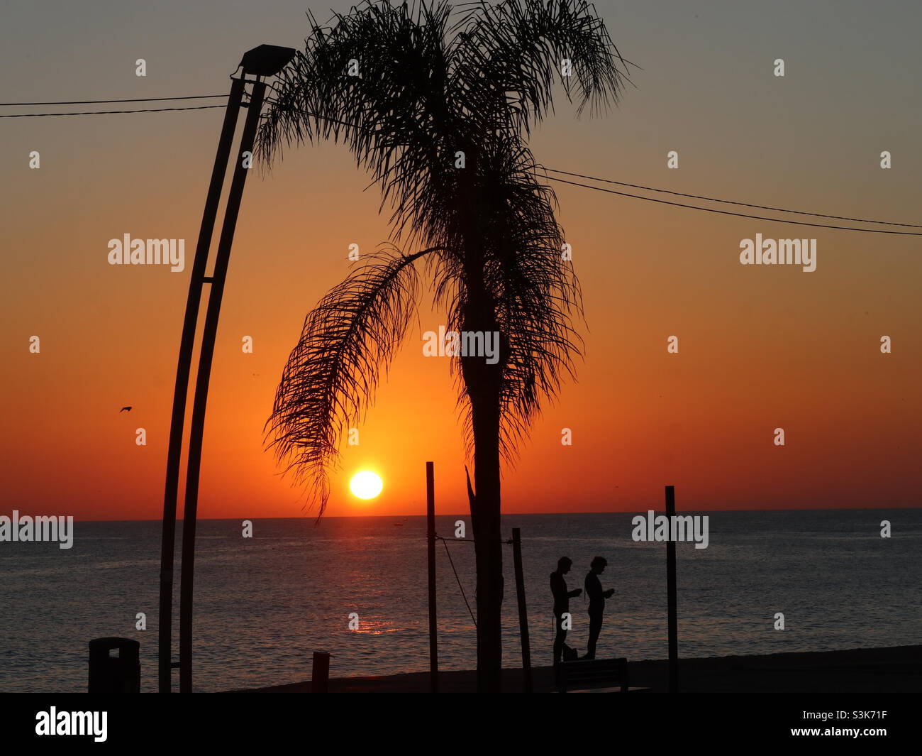 Sunset on the Smartphone - Smartphone Captured Stock Image