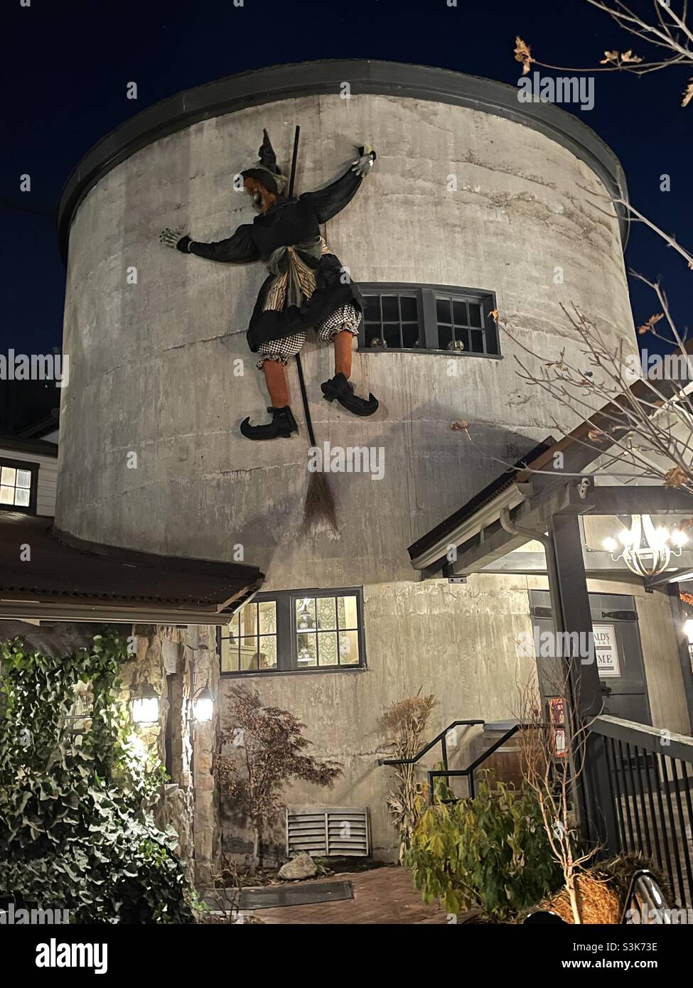 Gardner Village used to be a Mill, but is now a family friendly venue with diverse shops and a unique restaurant. Many events occur at the venue, including the seasonal “WitchFest” each October. - Smartphone Captured Stock Image