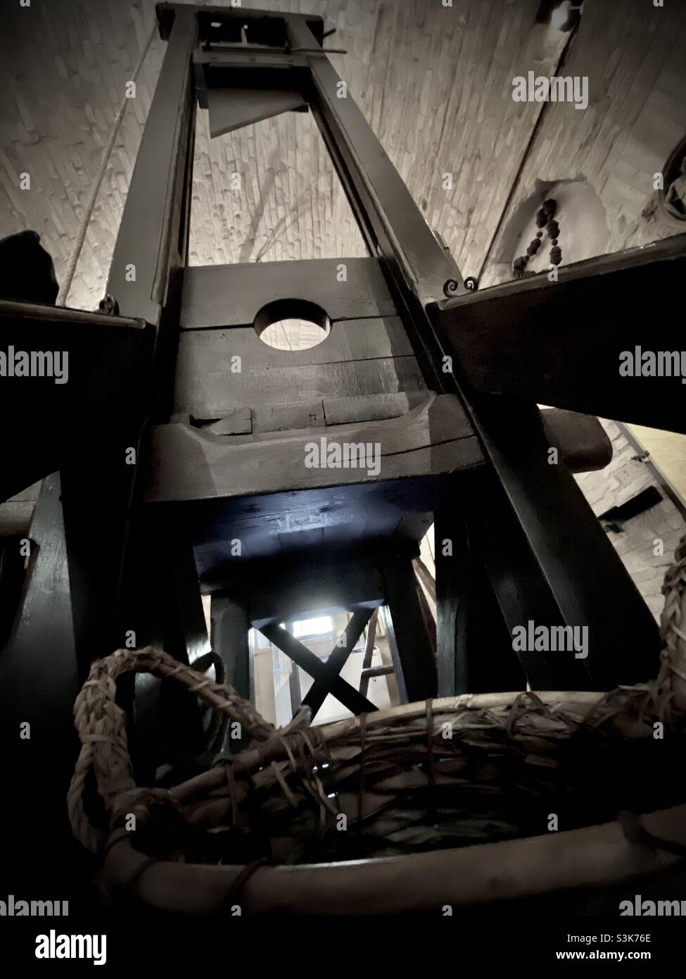 Antique guillotine - Smartphone Captured Stock Image