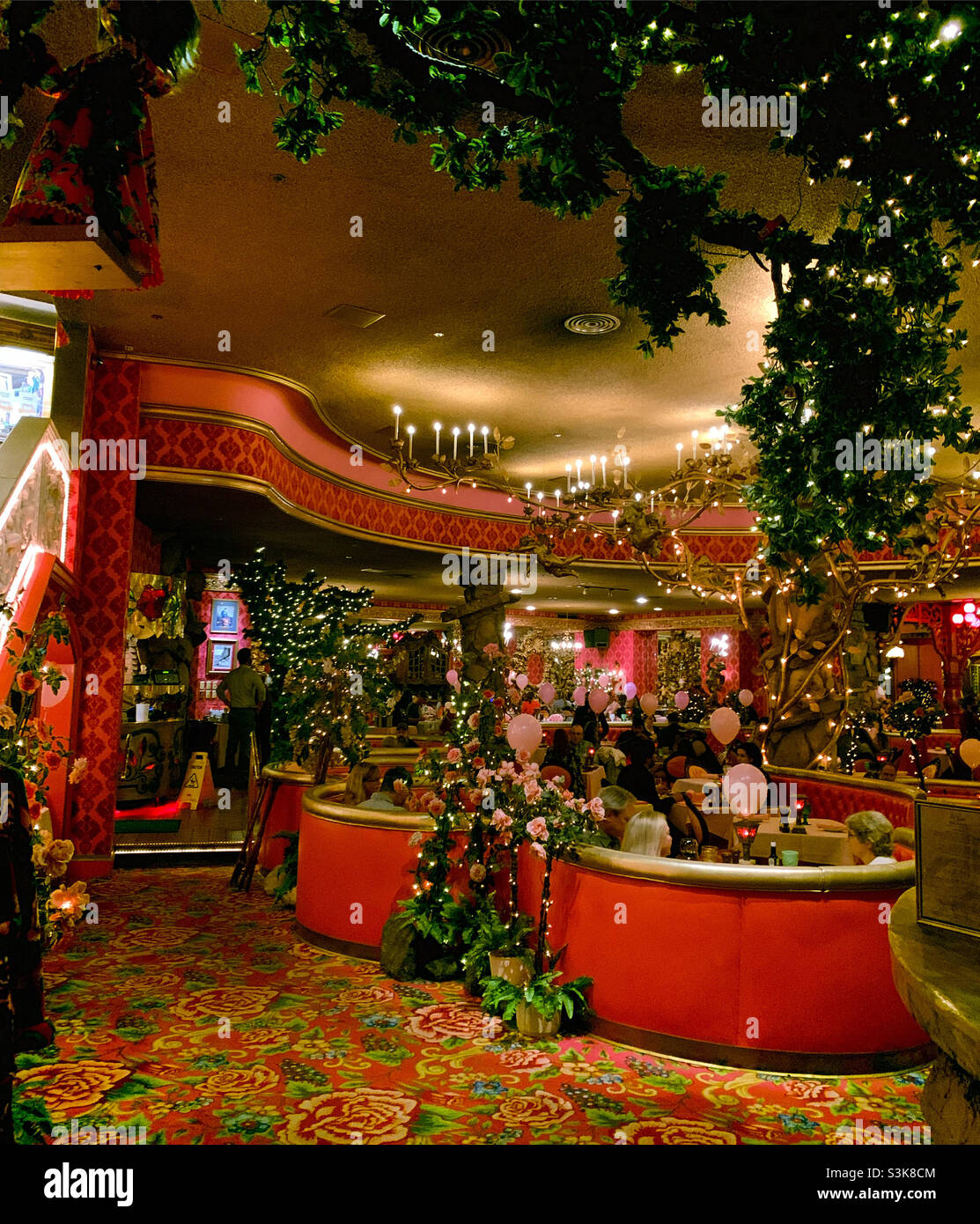 Restaurant, Madonna Inn, San Luis Obispo, San Luis Obispo County, California, United States Stock Photo