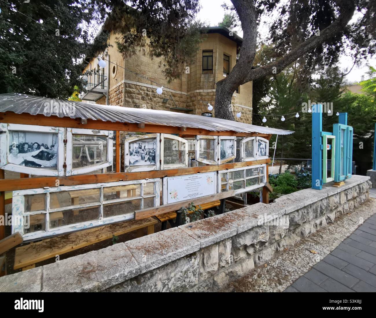 Palmach exhibition in a community center on the Palmach street in Jerusalem, Israel. Stock Photo