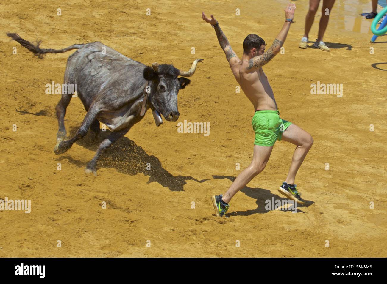 Das war eng! Stock Photo