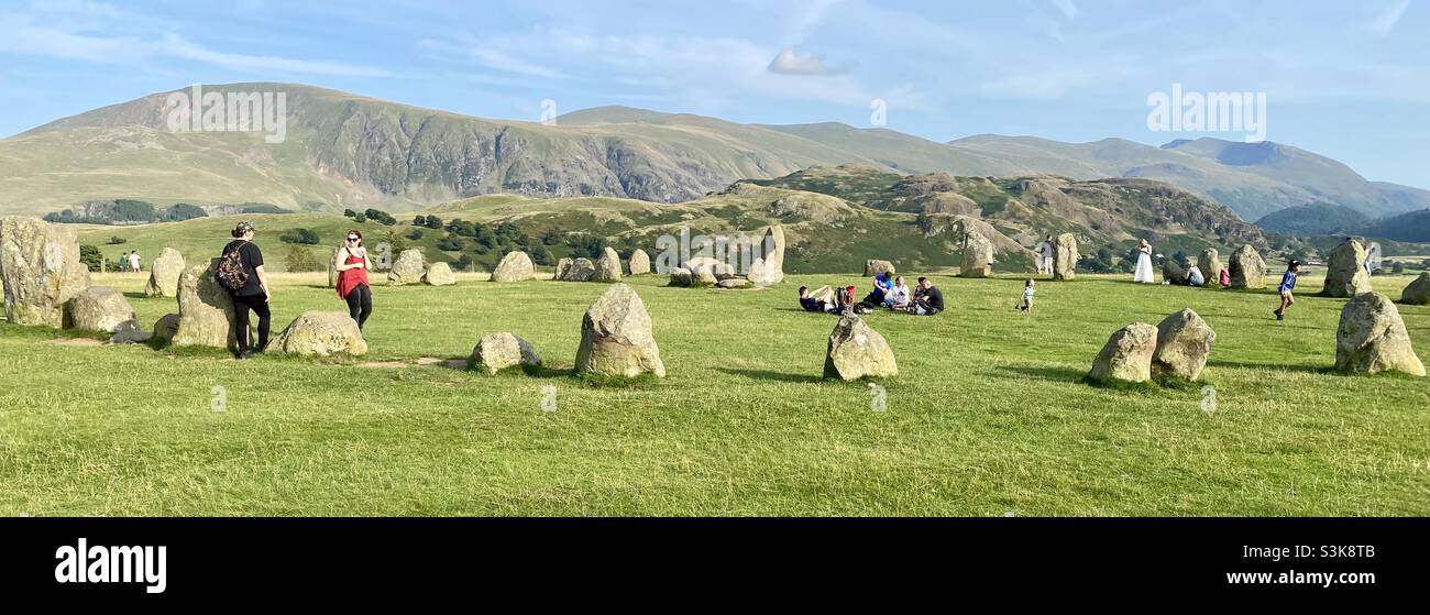 Castlerigg stone circle - Smartphone Captured Stock Image