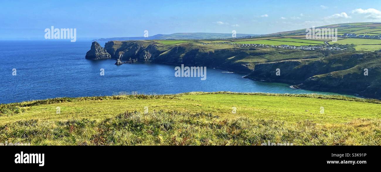 Tintagel.  Cornwall. - Smartphone Captured Stock Image
