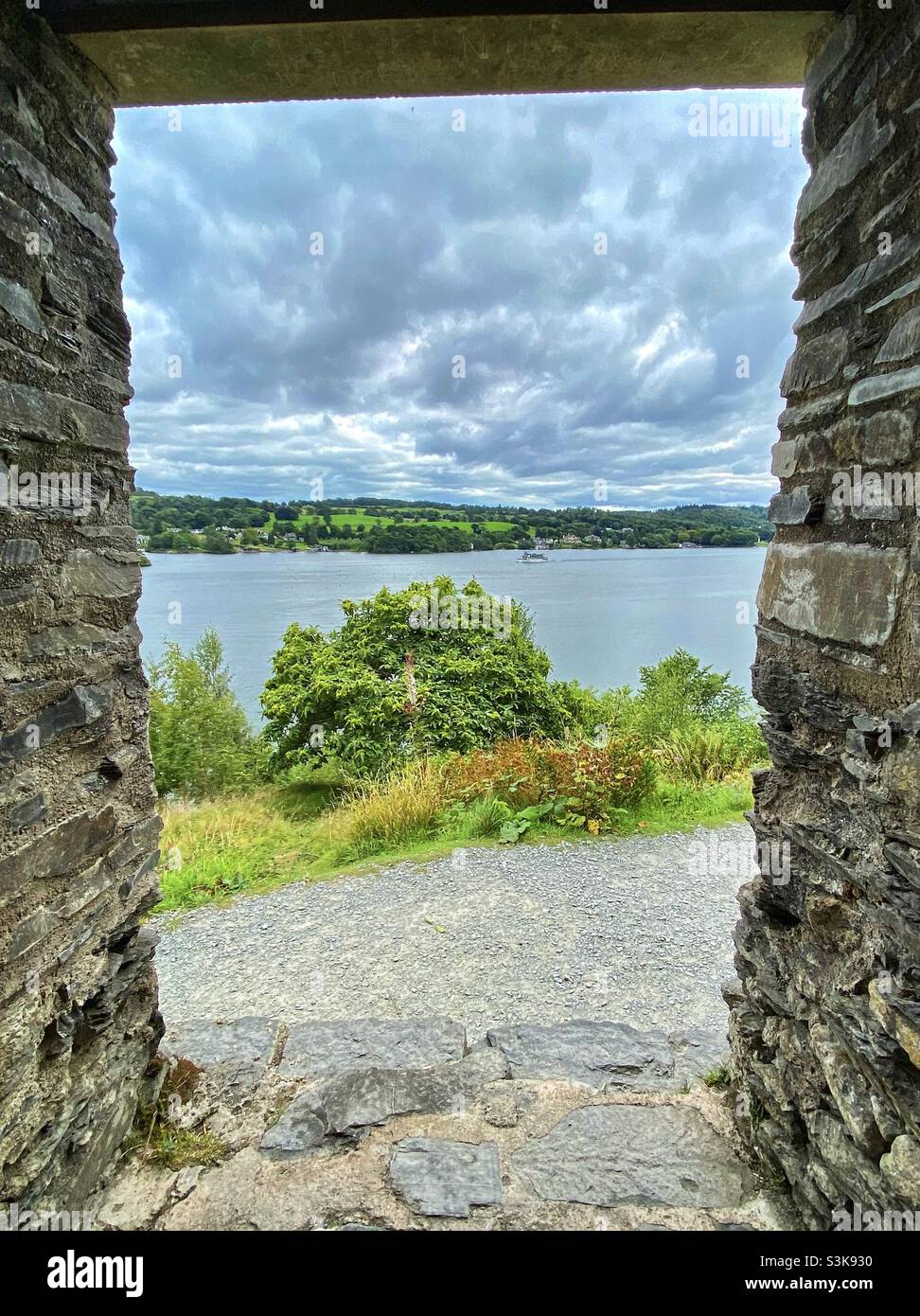 Claife viewing station. Windermere - Smartphone Captured Stock Image