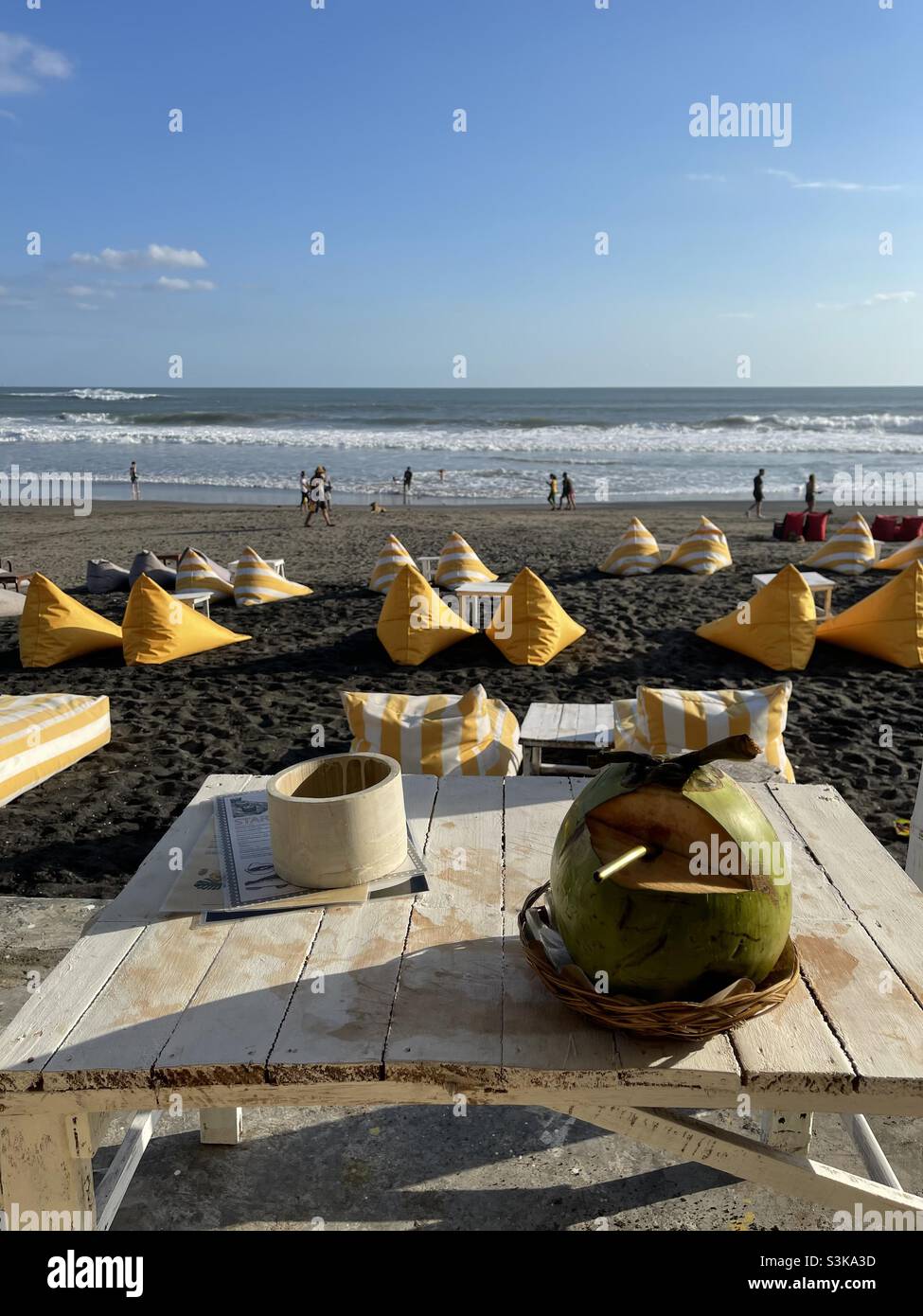 Coconuts on the beach Stock Photo Alamy