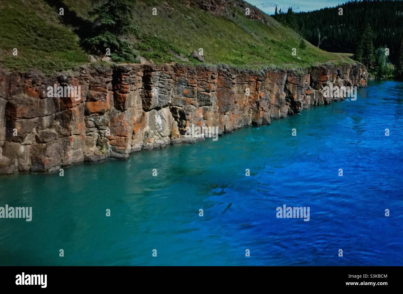 Yukon, Canada, Miles Canyon, Yukon River - Smartphone Captured Stock Image