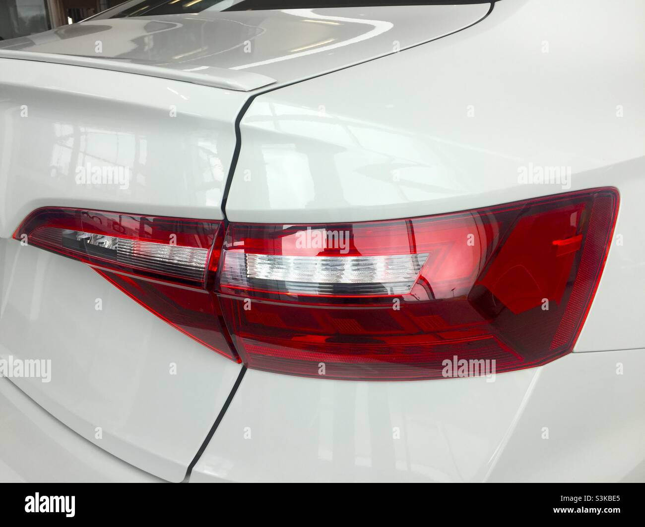 Stylish tail light on a late model car - Smartphone Captured Stock Image