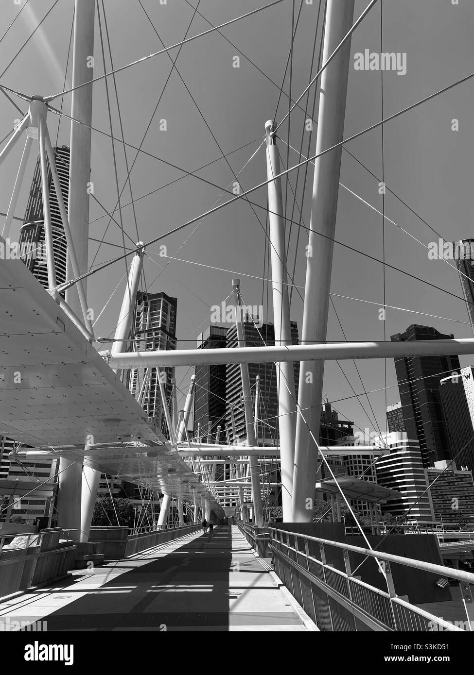 Brisbane River bridge Stock Photo - Alamy