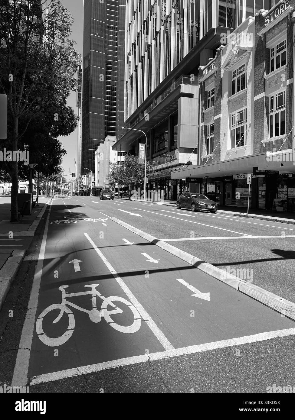 Brisbane City street Stock Photo Alamy