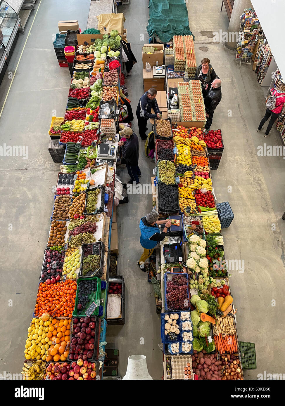 Sunday morning at the marketplace - Smartphone Captured Stock Image