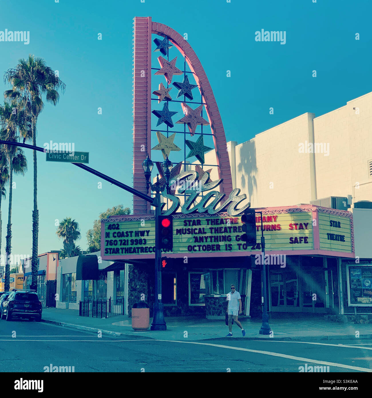 Star Theatre, Oceanside, San Diego County, California, United States, North America - Smartphone Captured Stock Image