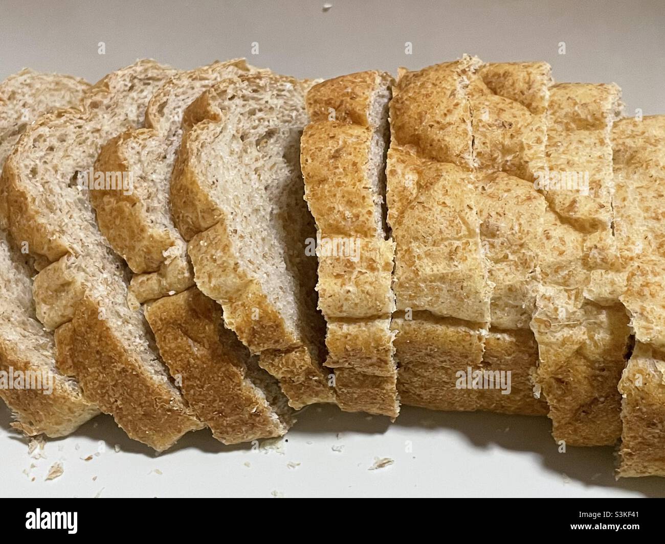 Fresh and nutritious homemade wholemeal bread from Malaysia. Stock Photo