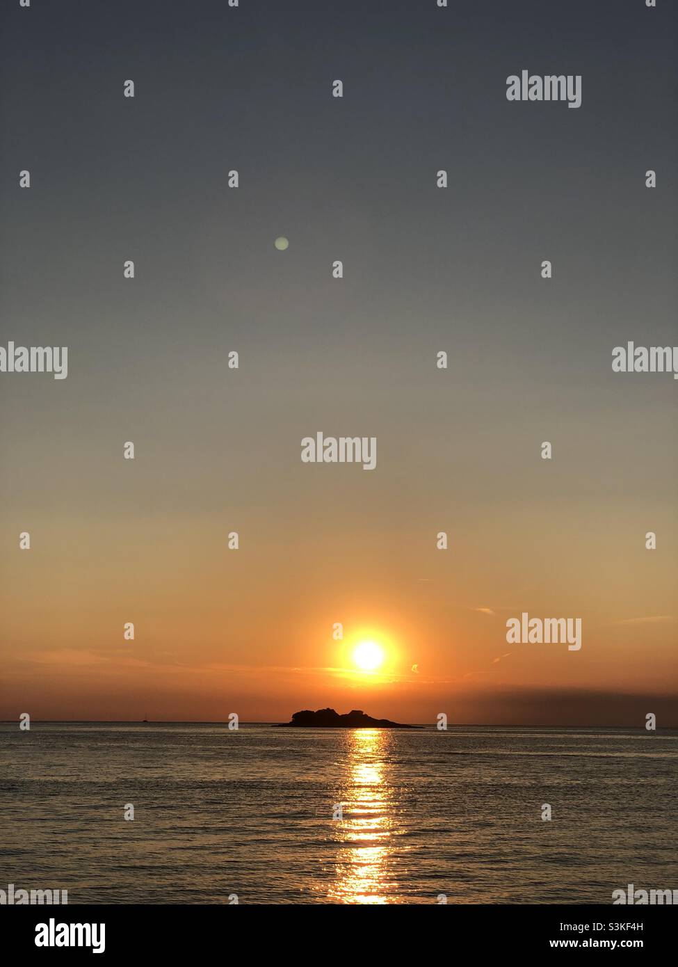 Beautiful sunset - Smartphone Captured Stock Image