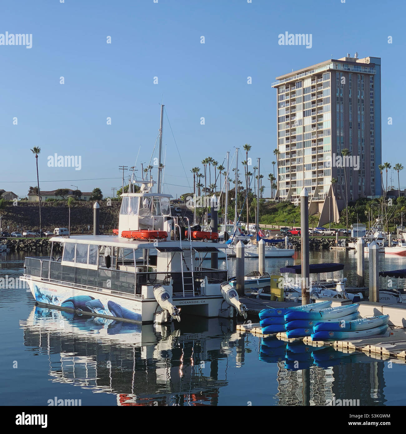 Oceanside Harbor, Oceanside, San Diego County, California, United States, North America - Smartphone Captured Stock Image