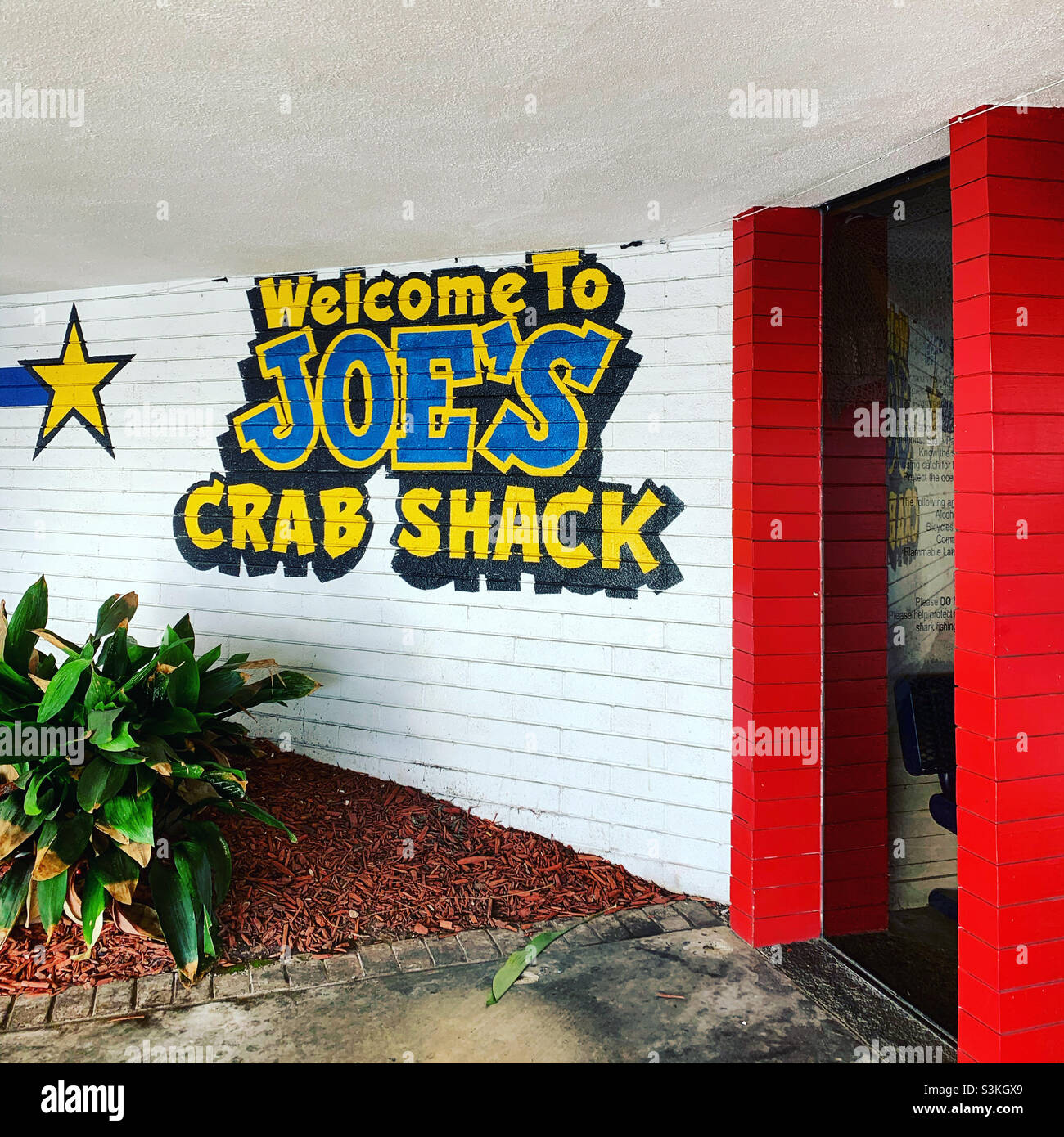 Joe’s Crab Shack, Oceanside Harbor, Oceanside, San Diego County, California, United States - Smartphone Captured Stock Image