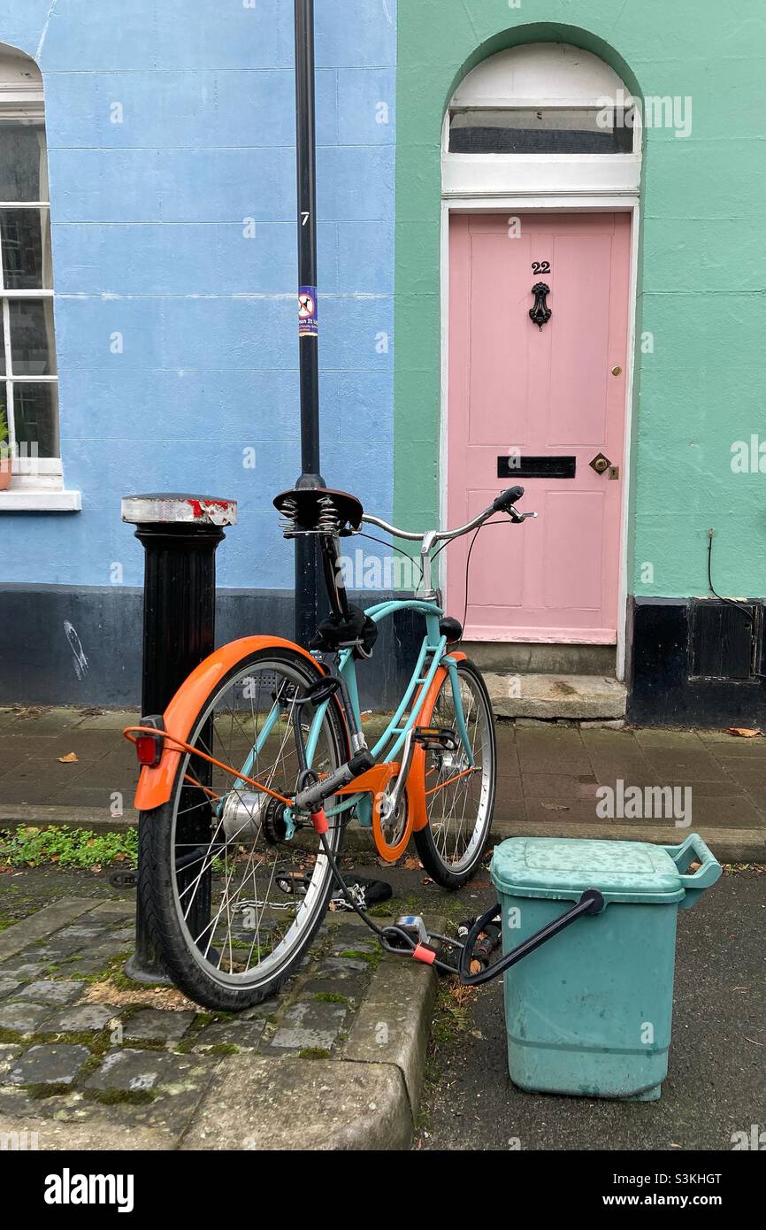 Pastel blue bicycle hi-res stock photography and images - Alamy