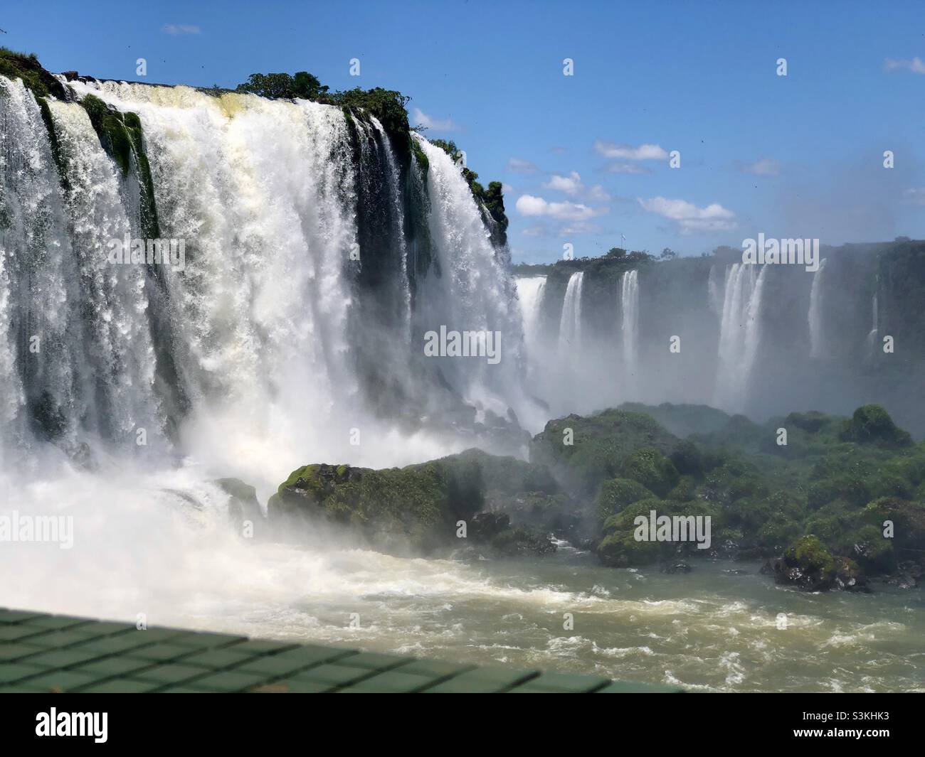 Iguaçu Falls, located in the State of Paraná, Brazil, one of the new seven wonders of nature Stock Photo