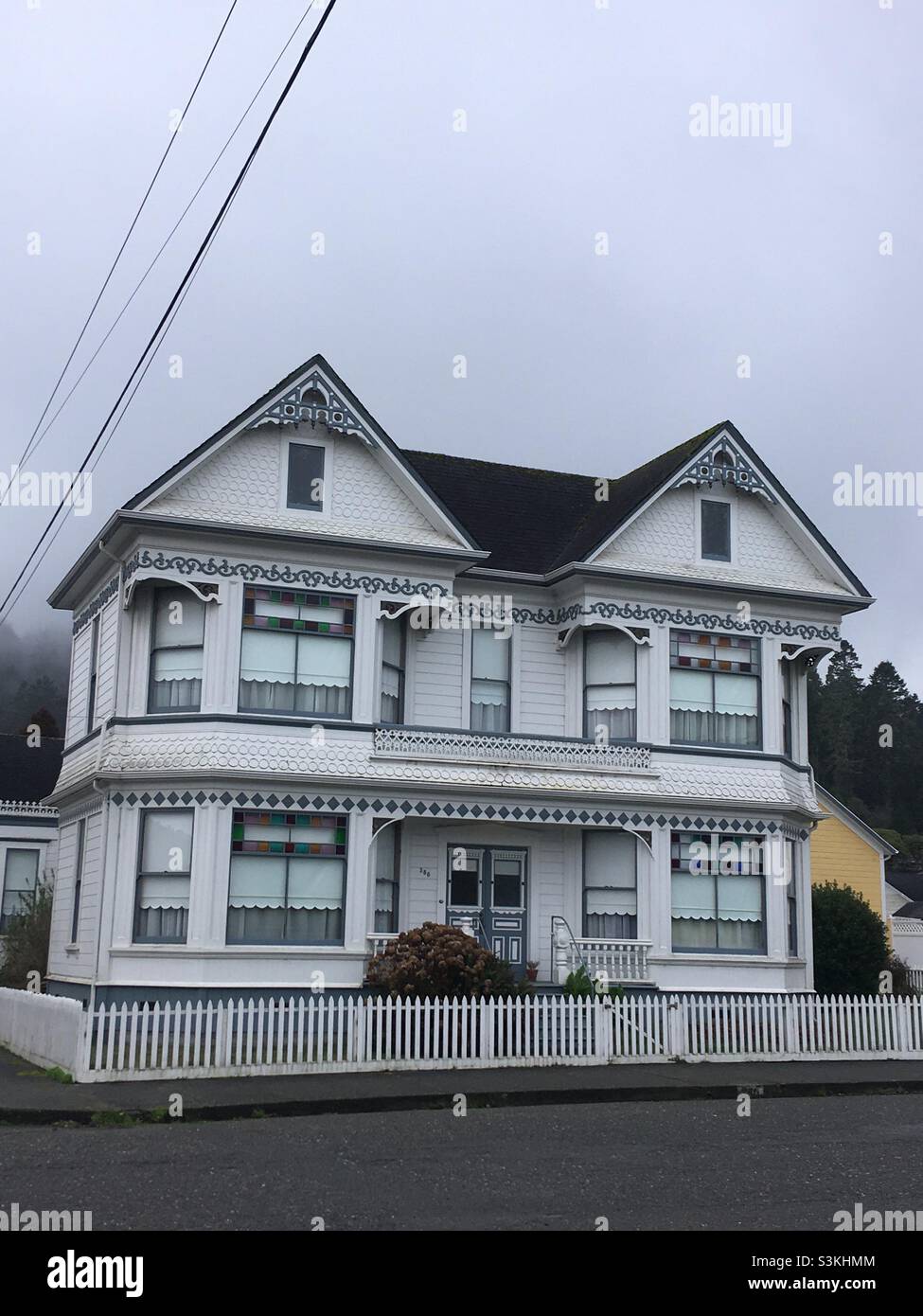 Victorian Building House in Ferndale California Stock Photo