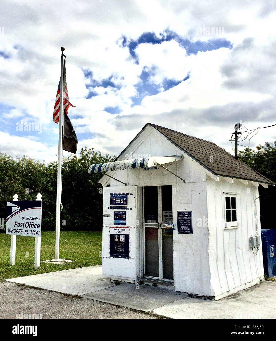 Smallest post office in United States - Smartphone Captured Stock Image