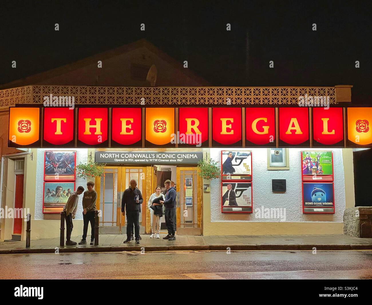 The Regal cinema in Wadebridge, North Cornwall. - Smartphone Captured Stock Image