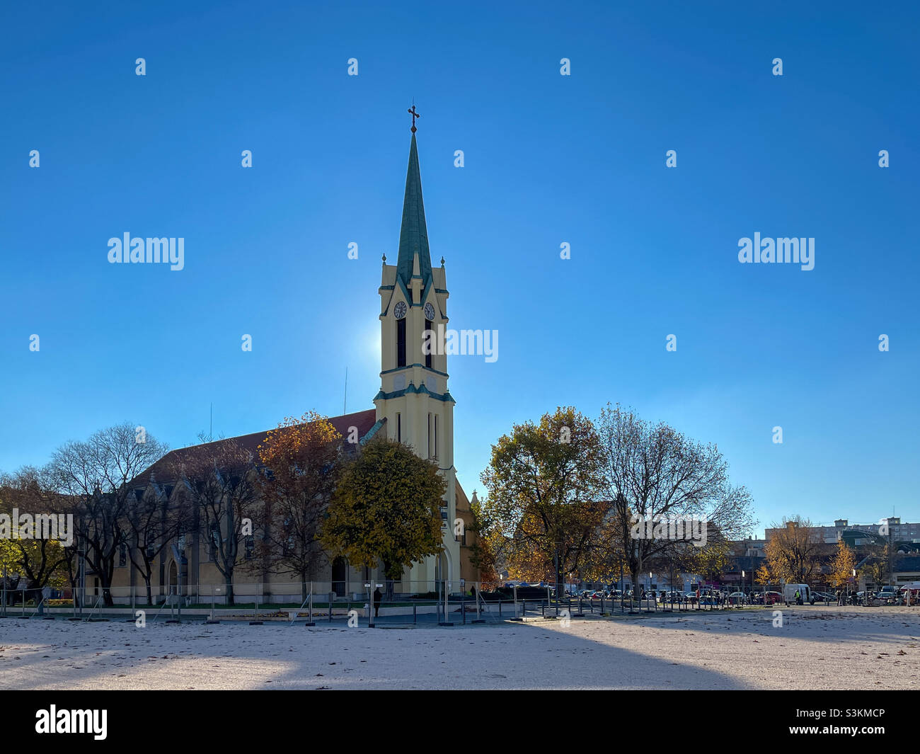 Church of the Queen of heaven in Budapest - Smartphone Captured Stock Image