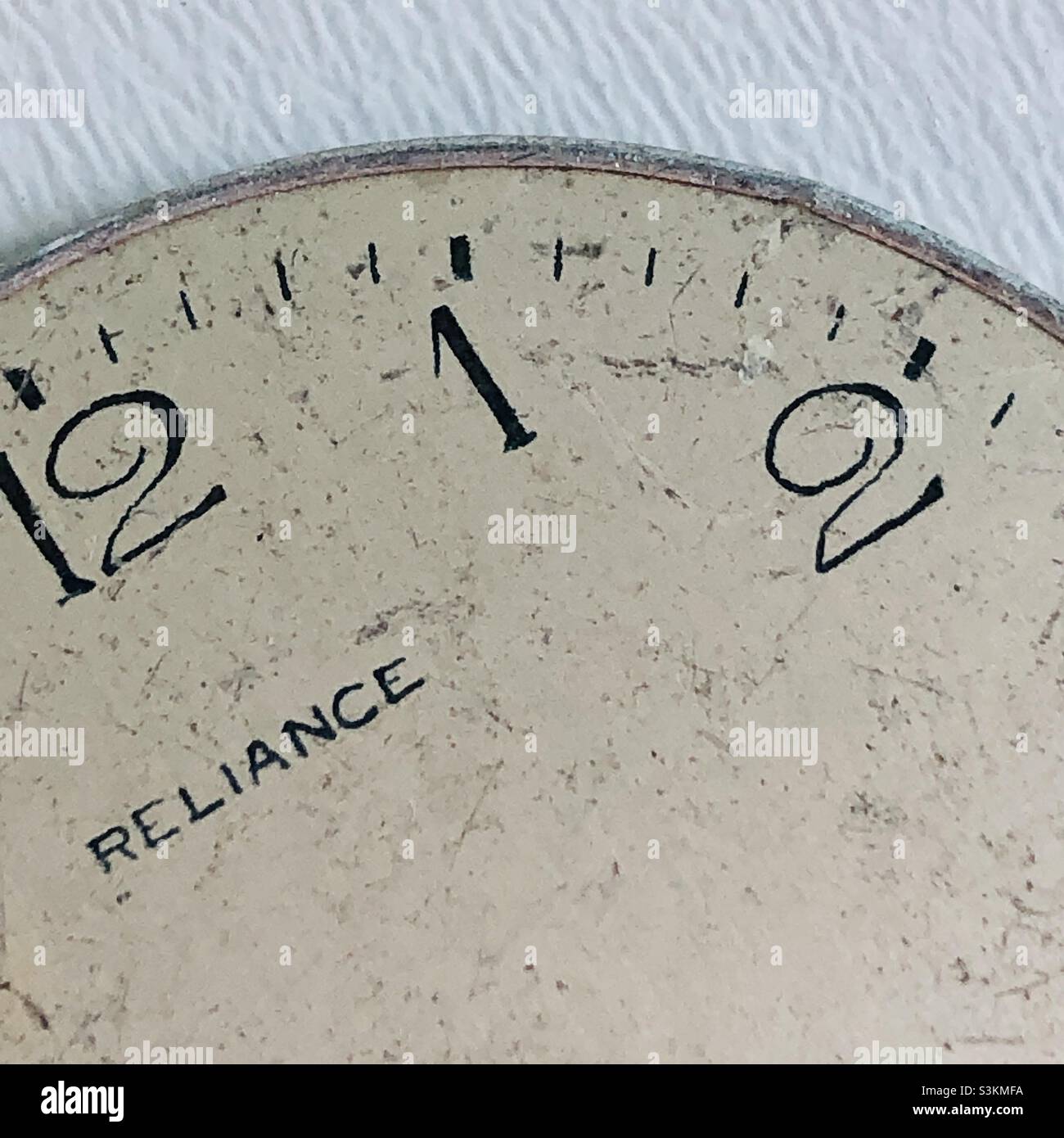 Closeup vintage watch face - Smartphone Captured Stock Image