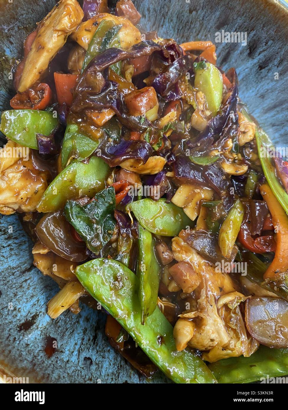 Chicken Stir Fry Stock Photo - Alamy