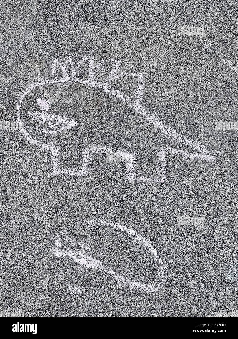 Childhood perspective of dinosaurs - Smartphone Captured Stock Image