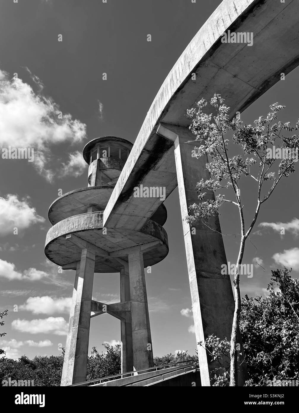 Shark Valley Observation Tower at the Everglades National Park, Miami