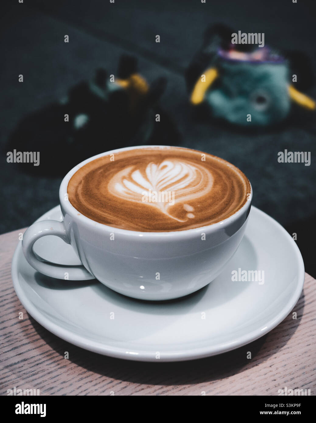 Coffee time, bouldering, caffeine, flat white, Stock Photo
