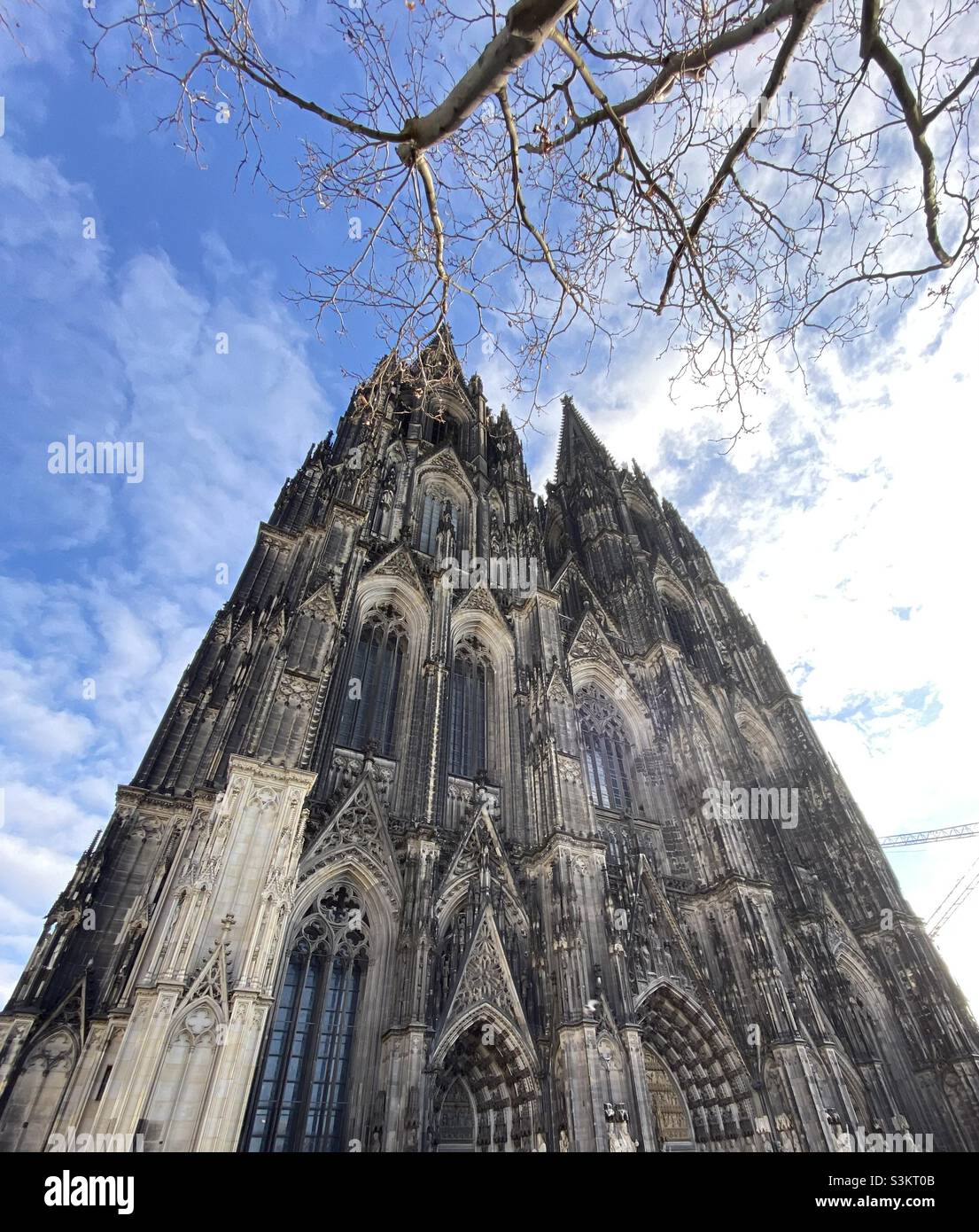 Köln Cathedral in Winter Sunshine - Smartphone Captured Stock Image