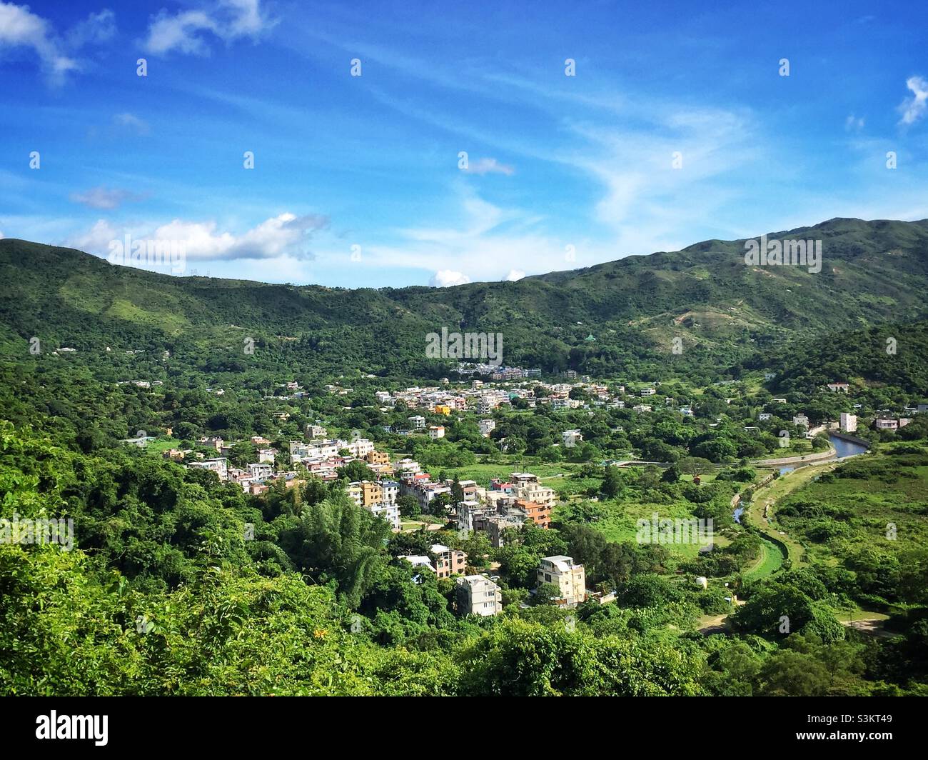 The traditional villages in the hinterland of Mui Wo, Lantau Island, Hong Kong Stock Photo