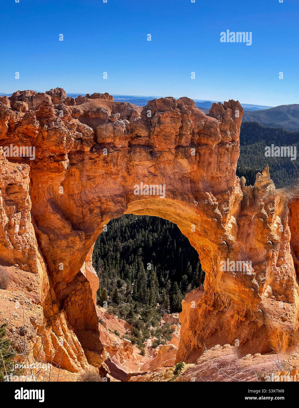 Natural Bridge Utah Stock Photo Alamy