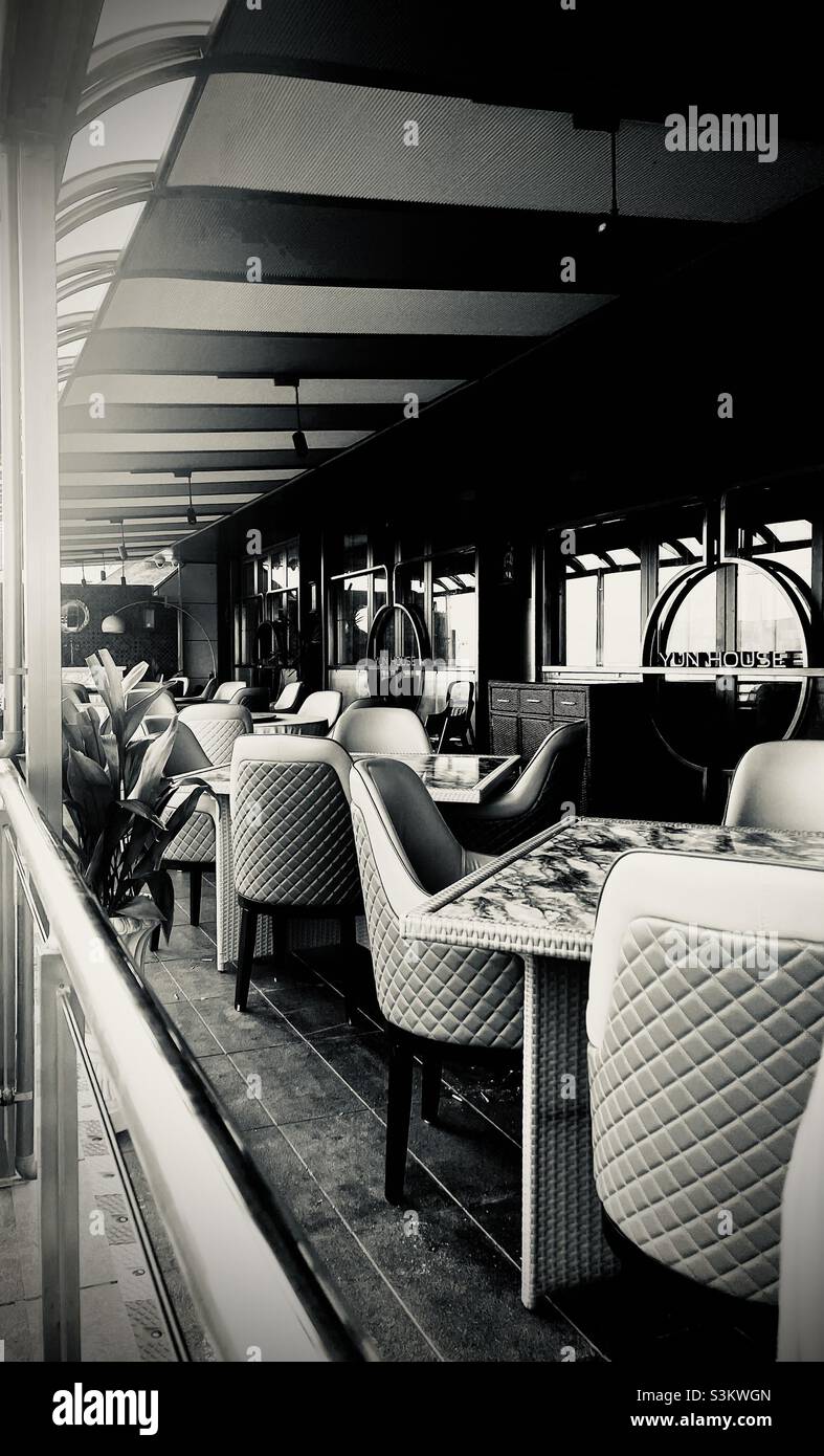 Black and White Restaurant Shanghai Stock Photo Alamy