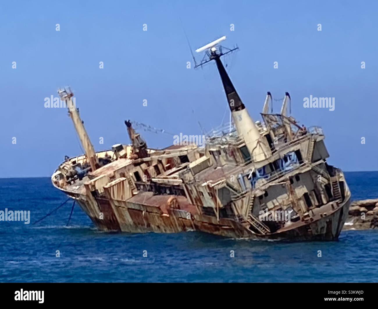 Edro 111 Shipwreck Stock Photo