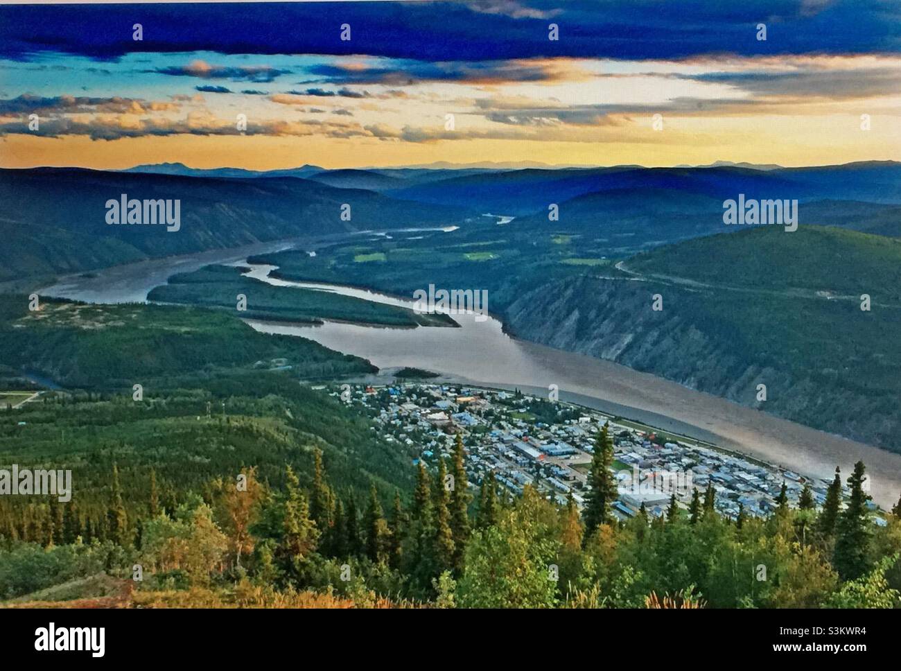 Views, from Solomon’s Dome, Yukon, Canada, Dawson City, Yukon River