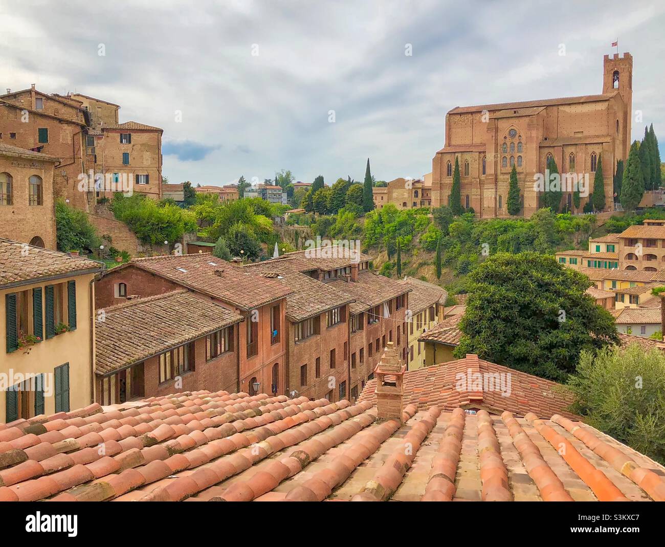 Siena Rooftops - Smartphone Captured Stock Image