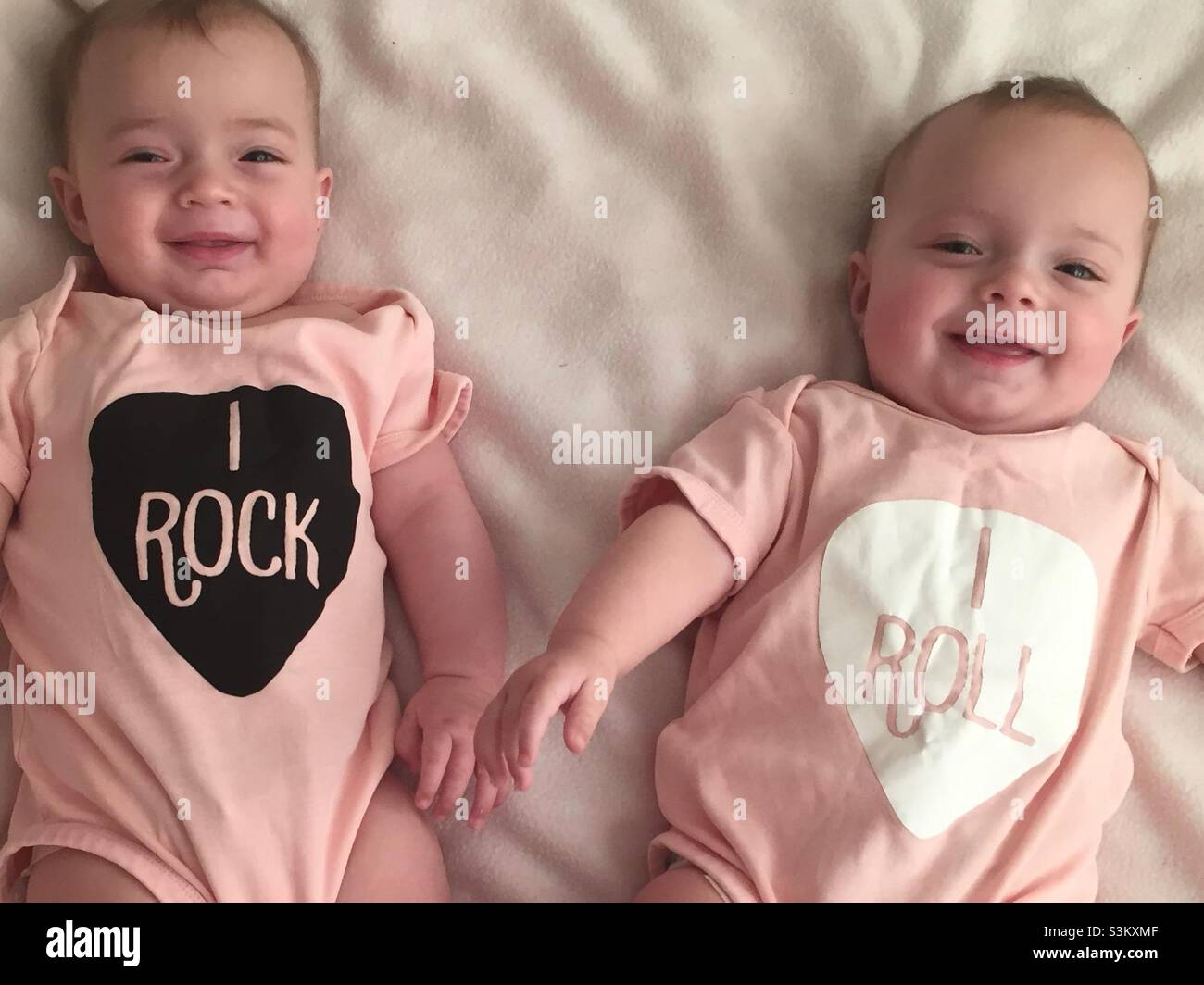 Rock and roll twins Stock Photo